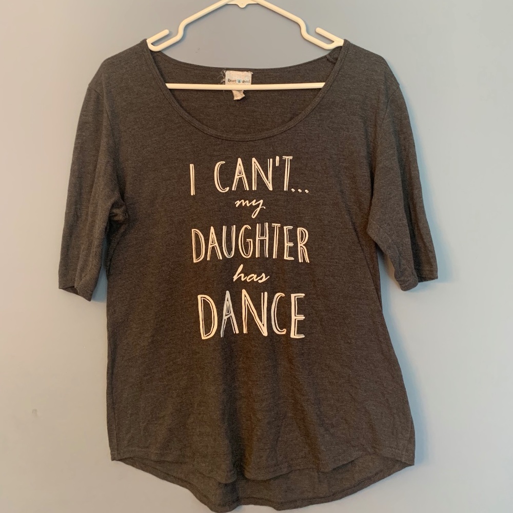 Women’s Large Grey Dance Mom Shirt